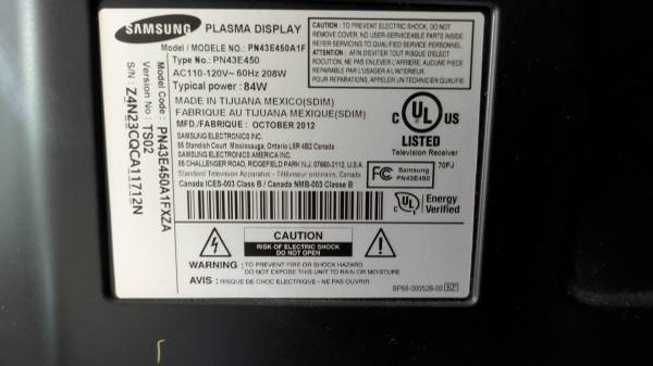 44 inch plasma TV + stand 1