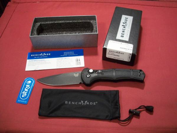 Benchmade Claymore Auto Pocket Knife #9070BK, NEW! 1