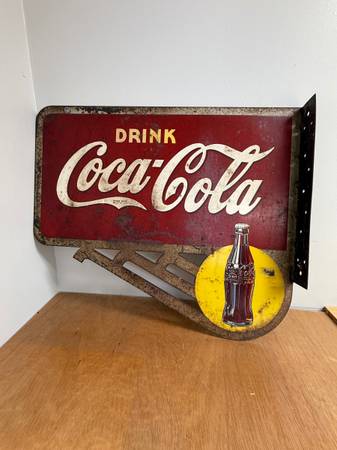 Double sided Coca Cola sign 1