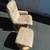 Rocker chair with foot stool vinyl covered 2 thumbnail