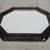 1970's Hollywood Regency Black & Gold Octagon Mirror 5 thumbnail