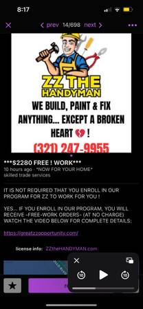 Zz the handyman don't get used 1