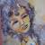 WOMAN PORTRAIT WATERCOLOR PAINTING SIGNED TAMIR FRAMED 4 thumbnail