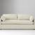 West Elm Marin Cream Fabric 2 Seater Sofa 4 thumbnail