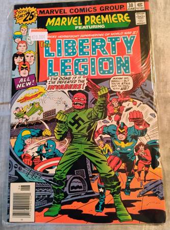 1976 Liberty Legion Marvel Comics #30 1