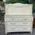Vintage French provincial cream painted three drawer dresser secretary 1 thumbnail