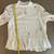 Zara White Cotton Blouse with dangling pearls and rhinetones-Small 8 thumbnail