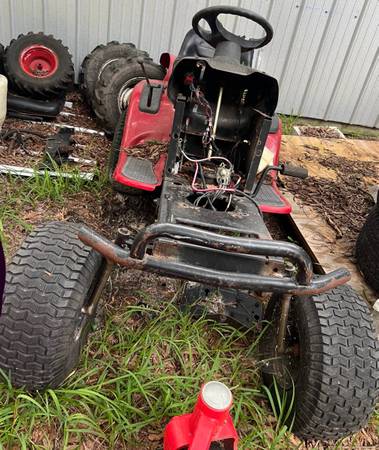 Mud mower riding lawnmower parts wheels engine 1