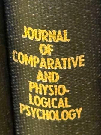 Journal of Comparative and Physiological Psychology 1966-73 Vol 61-83 - $275 (Bellevue)63471356491905121