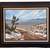 Original DILLIE THOMAS Framed OIL PAINTING California Desert Landscape 2 thumbnail