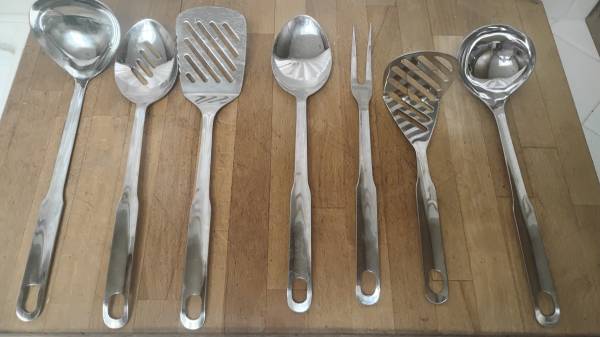 Seven (7) Stainless Kitchen tools 1
