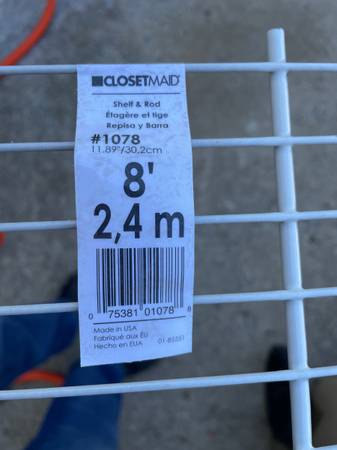 Estantería Closetmaid NUEVA - ATENCIÓN constructores / contratistas - $12 (John’s Creek)63470457410051121