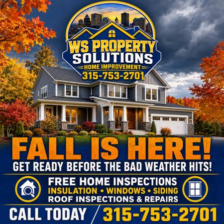 WS SIDING & ROOFING 315-753-2701 1