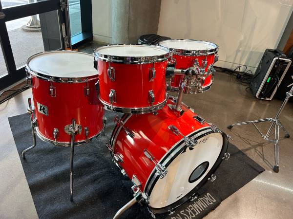 Mid 70’s Rogers drum kit, Mojave Red 1