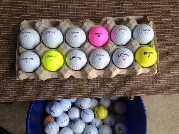 used golf balls $7/ doz 1