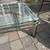 Modernist chrome and glass coffee and end table DIA  B49 4 thumbnail