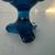Viking Epic Drape 3 Toed Blue Glass Compote 8 thumbnail