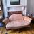 Vintage French Silk Settee 1 thumbnail