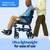 Medline Ultra Lightweight Transport Wheelchair for Adults, Foldable, 1 2 thumbnail