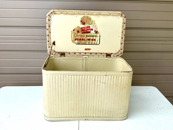 Vintage Storage Hassock by Pearl-Wick - furniture - by owner - sale