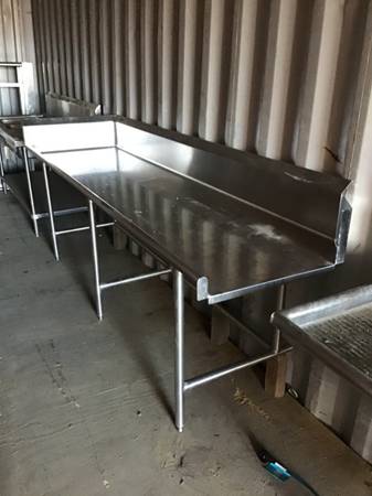 Big Stainless Steel Table 2833 1