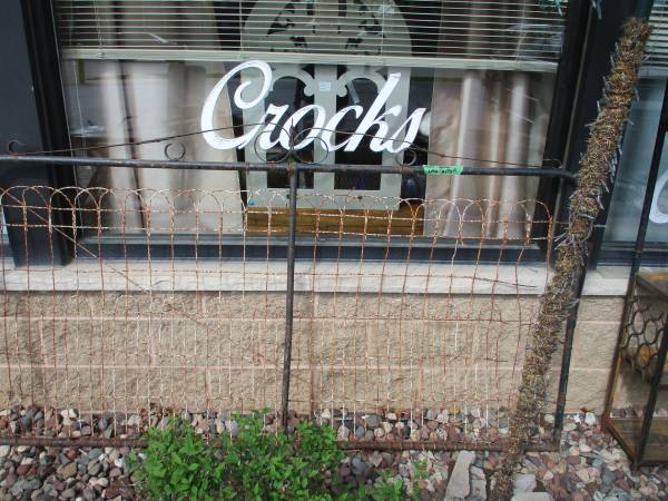Large Metal Garden Fence 1