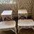 Vintage 1960s White Rattan Bedroom Set – 5 Pieces – Ornate Scrollwork 2 thumbnail