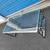 Vintage Hollywood Regency Modern Chrome Glass Top Sled Coffee Table 15 thumbnail