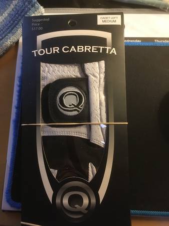 TOUR CABRETTA GOLF GLOVES 6 CADET LRFT MEDIUM 1