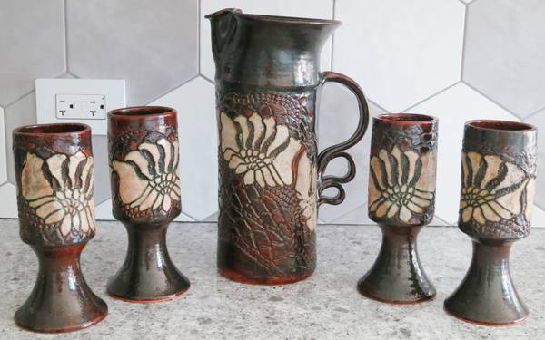 Vintage Handcrafted 5-Piece Sangria Wine Set 1