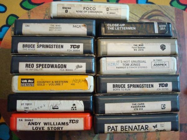 Better condition ROCK, POP, Classics, 8-Tracks. Stored in a case (see 1