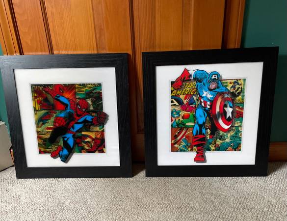 Marvel Comics 3 D Framed Pictures 1