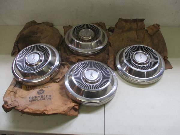 NOS  67-68 Plymouth hub caps 1