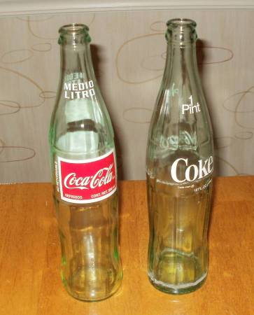 GLASS COKE BOTTLES 1