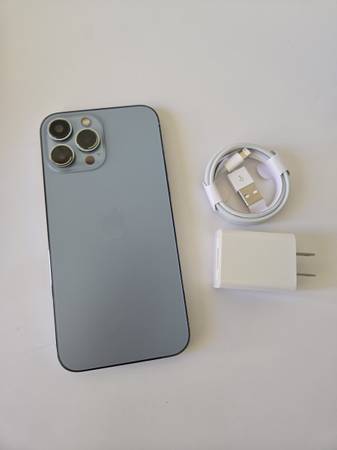 Apple iPhone 13 Pro Max 5G - DESBLOQUEADO - Como nuevo (azul) - $495 (San José)63471233198337121