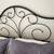 Queen Bed Frame - Mixed Media Metal Scrollwork & Wood 3 thumbnail