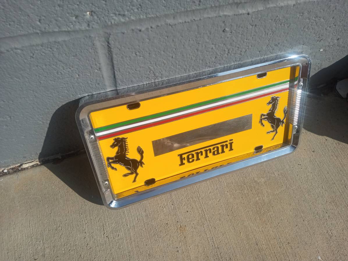 Ferrari vanity plate