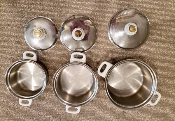 Health Craft 5 Ply Nicromium Surgical Stainless Steel Cookware Pot Set 1