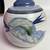 Pottery cobalt blue bud vase handmade artist signed 3 thumbnail