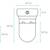 Swiss Madison Calice Dual Flush Elongated Rear Outlet Toilet White NEW 3 thumbnail