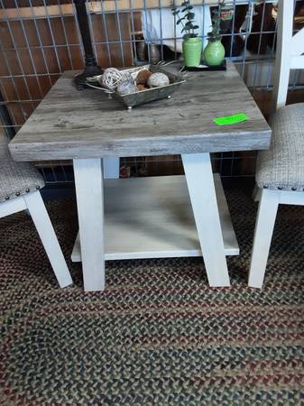 Gray End Table New 1