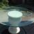 3/4"X 54" BAVEL  ROUND  GLASS TABLE TOP  WITH  MARBLE BASE 1 thumbnail