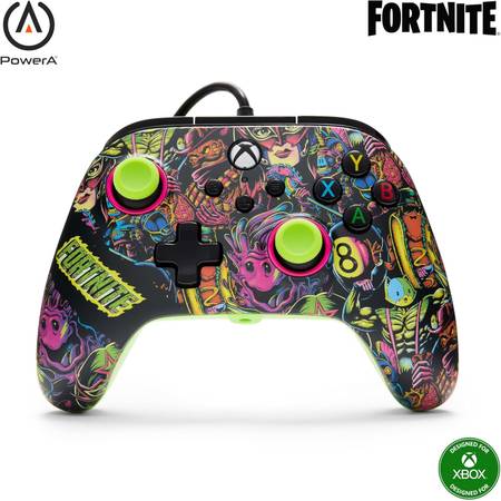 PowerA Advantage Wired Controller for Xbox Series X|S - Fortnite Glow 1