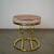 1980's Hollywood Regency Art Deco Brass Vanity Stool 7 thumbnail