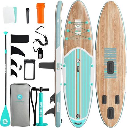 10'6" Inflatable Paddle Boards w/ SUP Accessories 1