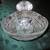Vintage Extra Large Heavy Etched Crystal Covered Oval Candy Dish 8 thumbnail