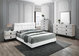 New wood queen bedroom set www.capricefurniture.com 1