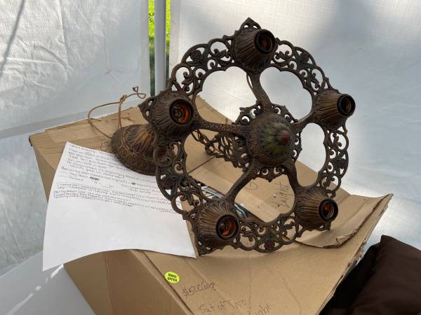 Gorgeous almost 100 year old hanging light fixtures 1