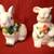 Vintage Bloom-Rite Easter Bunnies Rabbits Hand Painted Planters 1 thumbnail