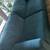 Blue velvet 88 inch loveseat with matching ottoman 3 thumbnail